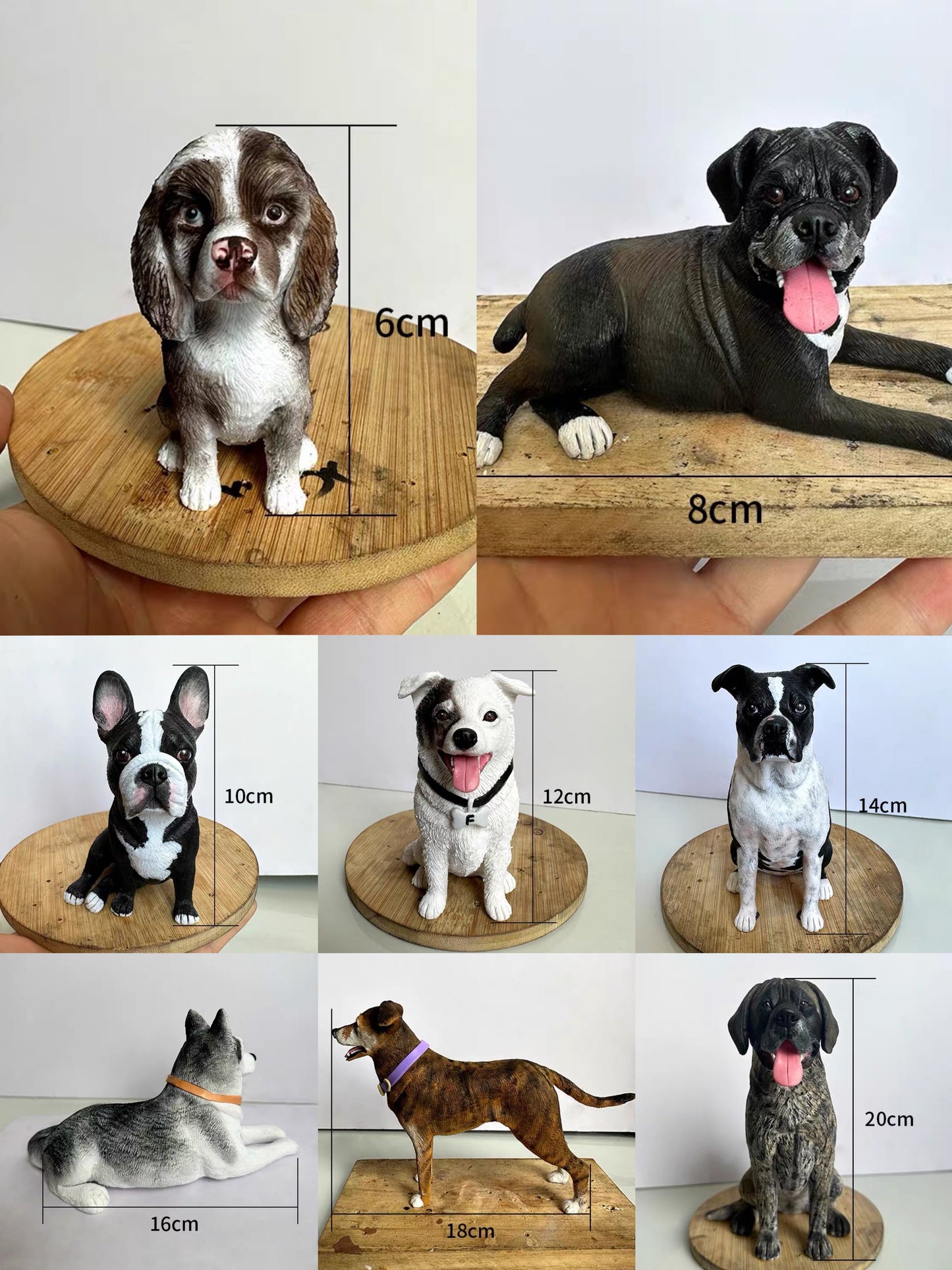 Custom Pet Sculpture from Photo – Handmade Dog Figurine – Personalized Polymer Clay Animal Statue – Pet Memorial Gift – Dog Keepsake